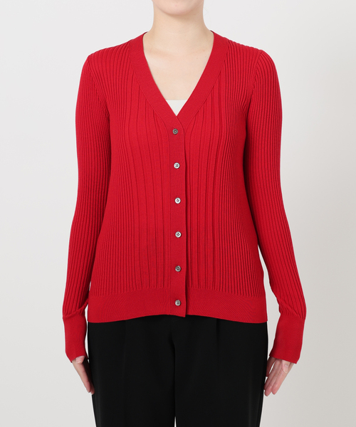 【美品】ヴェルメイユパーイエナ 定価3万円 ウール リブ Vネック カーディガン 美品】ヴェルメイユパーイエナ 定価3万円 ウール リブ Vネック