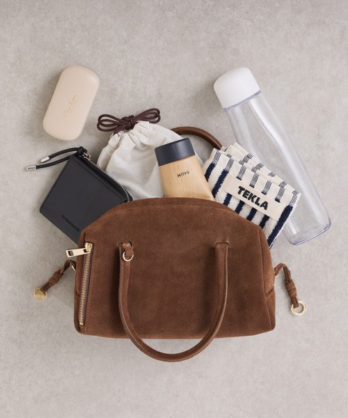 PAPILLONNER（パピヨネ） ボストンバッグ レザーチャームボストン