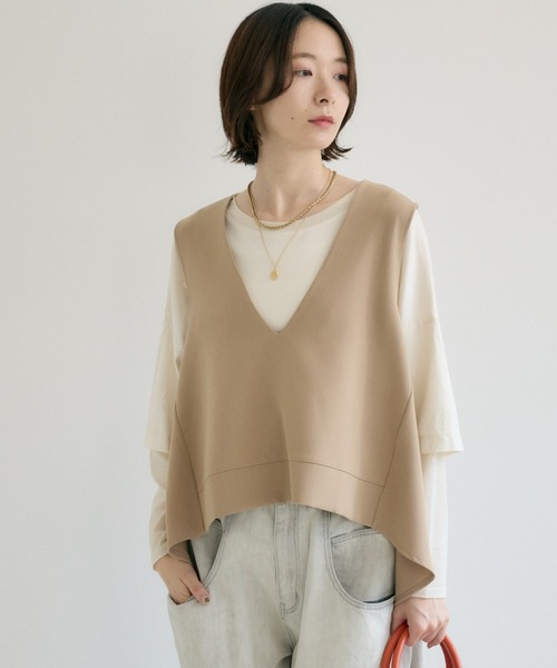 Paradise Picnic（パラダイスピクニック） ベスト ジレ TRANOI. バック