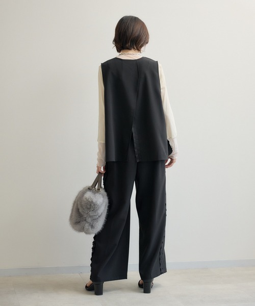 Paradise Picnic（パラダイスピクニック） ベスト ジレ TRANOI. バック