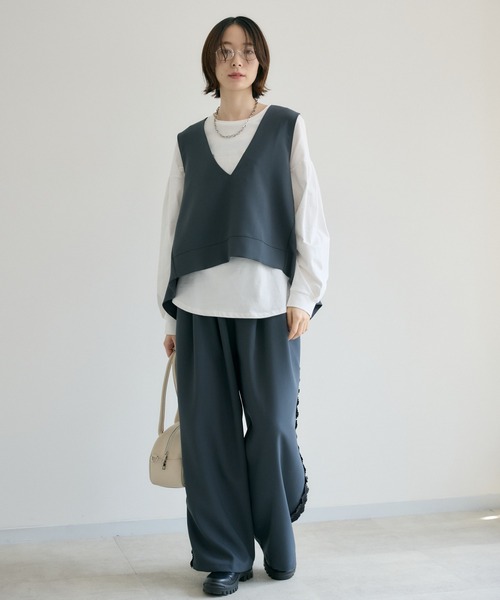 Paradise Picnic（パラダイスピクニック） ベスト ジレ TRANOI. バック