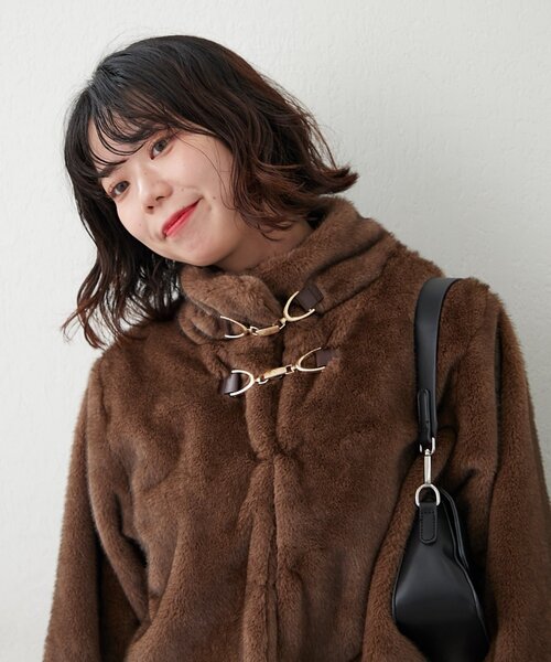 continuer de NICE CLAUP ブルゾン アウター ビット付MIXファー