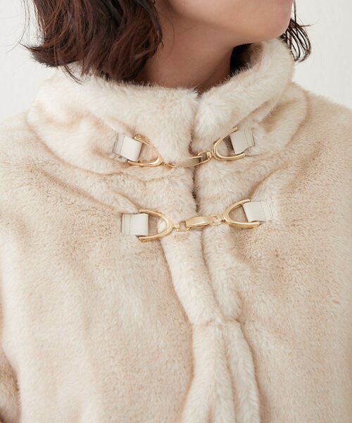 continuer de NICE CLAUP ブルゾン アウター ビット付MIXファー