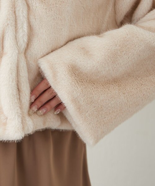 continuer de NICE CLAUP ブルゾン アウター ビット付MIXファー