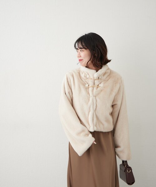 continuer de NICE CLAUP ブルゾン アウター ビット付MIXファー