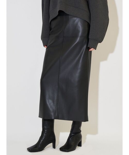 FENDI レザースカート Skirt Leather Black | Fendi