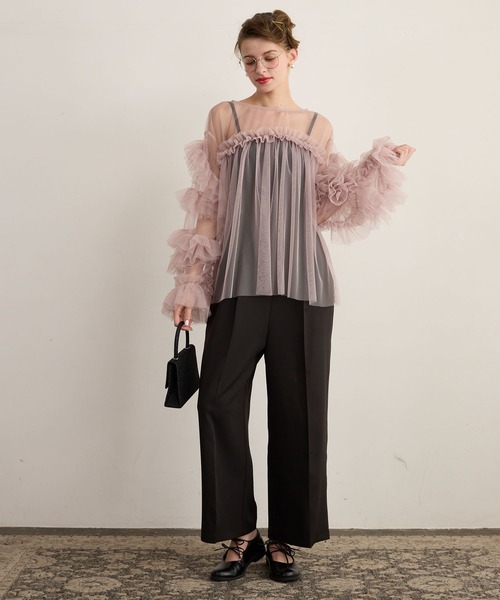 BONLECILL noir パンツドレス 「BONLECILL noir」2way Wリボン