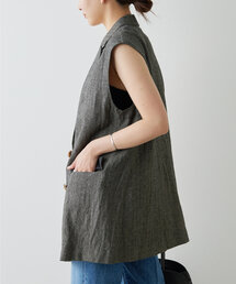 「GALLARDAGALANTE」 ベスト FREE グレー レディースの画像4