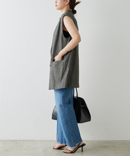 「GALLARDAGALANTE」 ベスト FREE グレー レディースの画像7