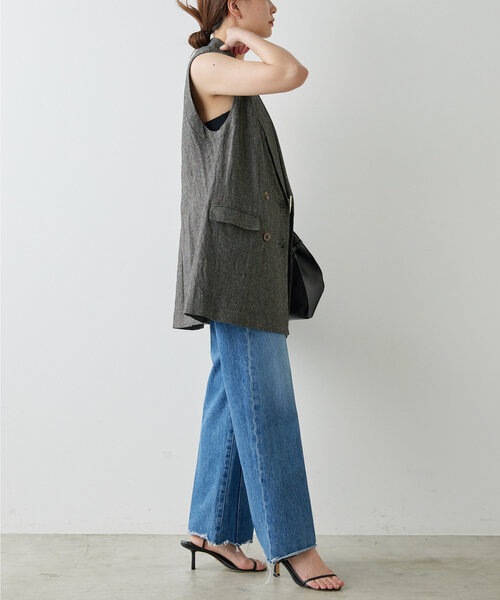 「GALLARDAGALANTE」 ベスト FREE グレー レディースの画像8