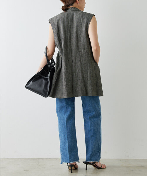 「GALLARDAGALANTE」 ベスト FREE グレー レディースの画像9