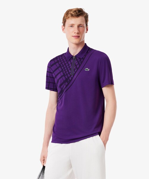 LACOSTE（ラコステ） ポロシャツ アシンメトリーラケットグラフィック