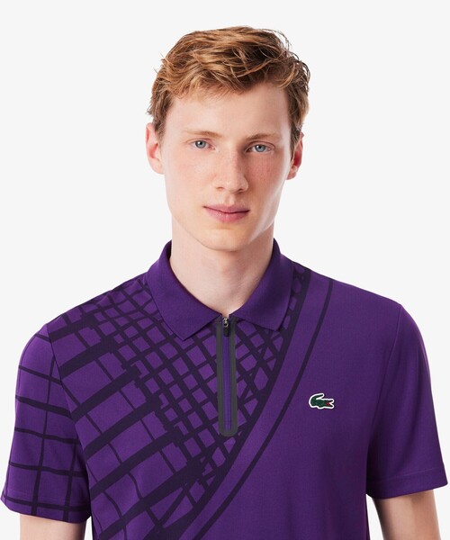 LACOSTE（ラコステ） ポロシャツ アシンメトリーラケットグラフィック