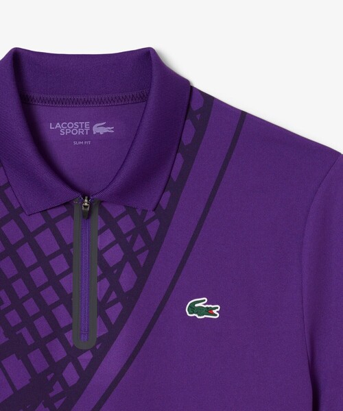 LACOSTE（ラコステ） ポロシャツ アシンメトリーラケットグラフィック