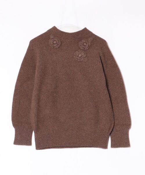 インゲボルグ　ハイネックニット　Flowers様 INGEBORG（インゲボルグ） ニット セーター フラワーモチーフ付き