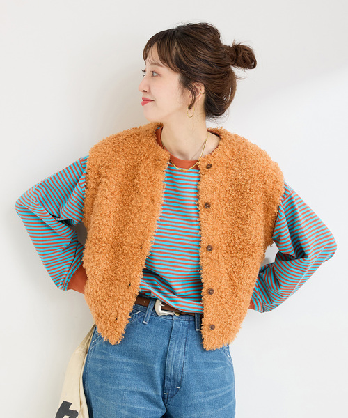 B.C STOCK（ベーセーストック） ベスト ジレ 手洗い可 / プードル