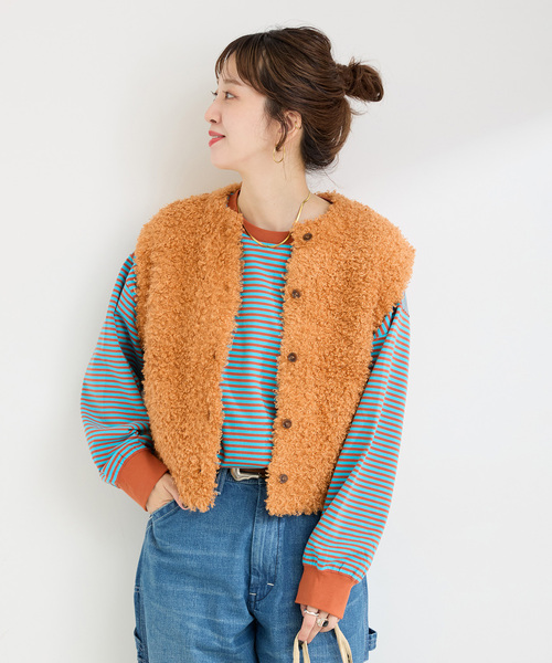 B.C STOCK（ベーセーストック） ベスト ジレ 手洗い可 / プードル