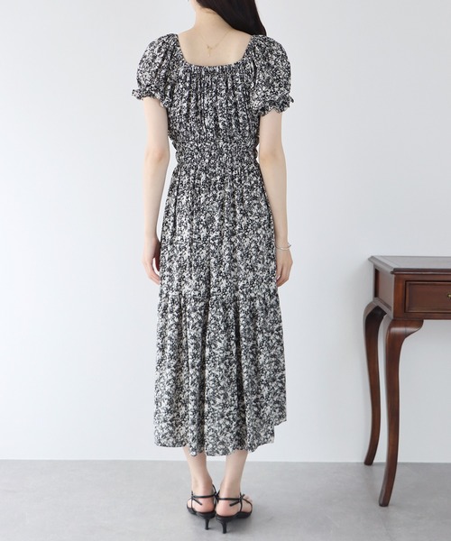 「BLUEEAST」 半袖ワンピース MEDIUM ネイビー レディース_画像9