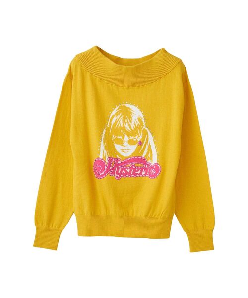 hysteric glamor ニットカットソー HYSTERIC GLAMOUR（ヒステリックグラマー） ニット FANTASTIC BOX柄