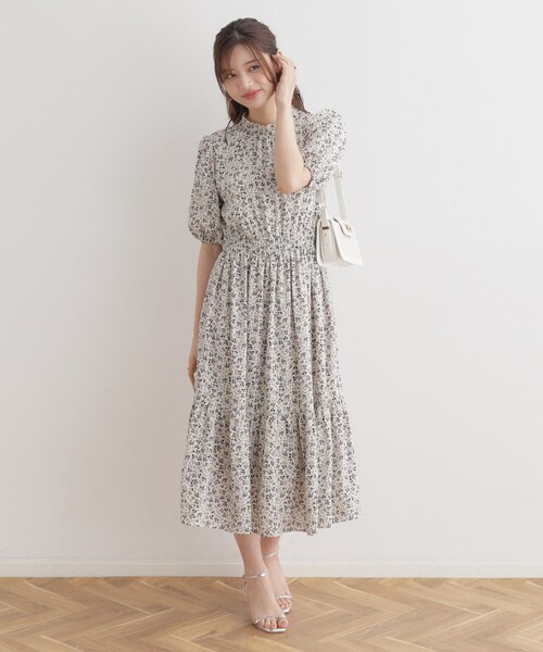 「couture brooch」 半袖ワンピース 38 ピンク レディース_画像2