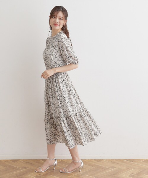 「couture brooch」 半袖ワンピース 38 ピンク レディース_画像3