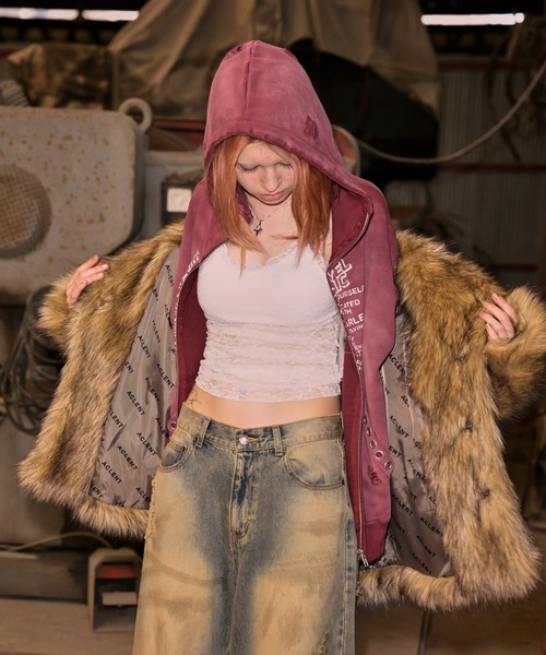 ACLENT（アクレント） パーカー アイレットディティールジップ