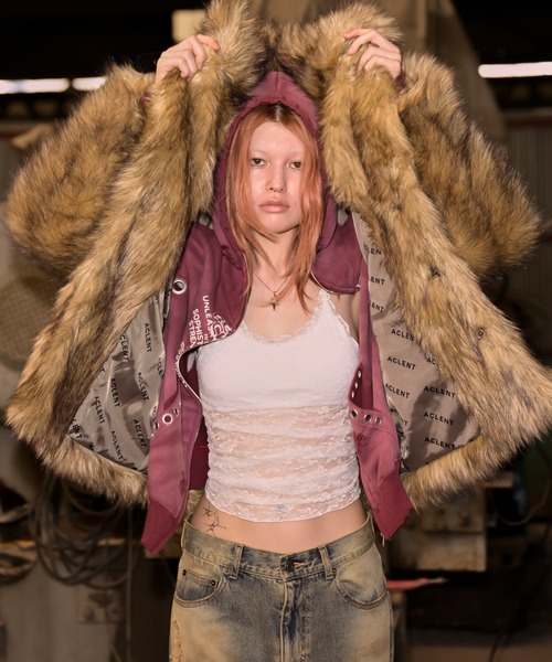 ACLENT（アクレント） パーカー アイレットディティールジップ