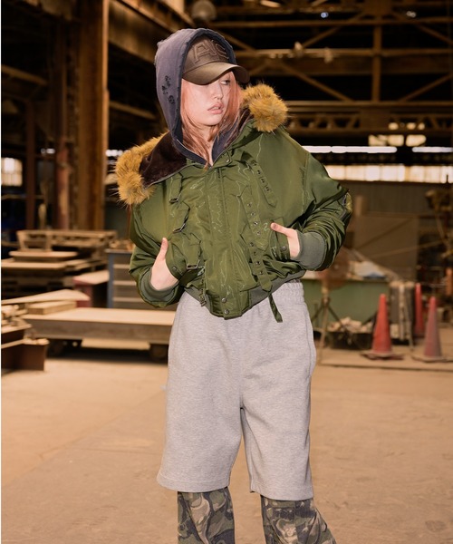 アイレットディティールジップフーディー　アクレント セール】アイレットディティールジップフーディー（パーカー）｜ACLENT