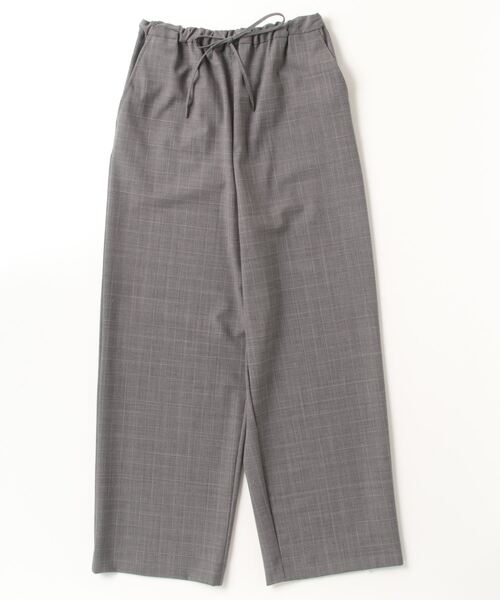 tikuwa様グレー36 6ozヒッコリー イージータックプリーツスカート KATO` GRANDMA MAMA