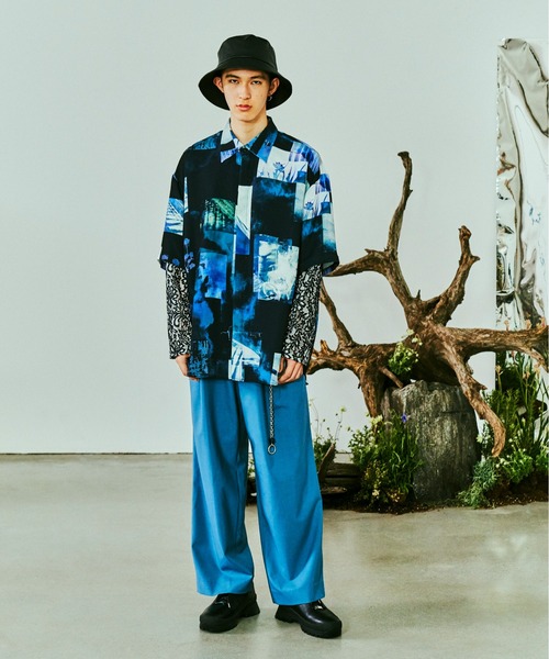 「HARE」 スラックス MEDIUM ブルー メンズ_画像5