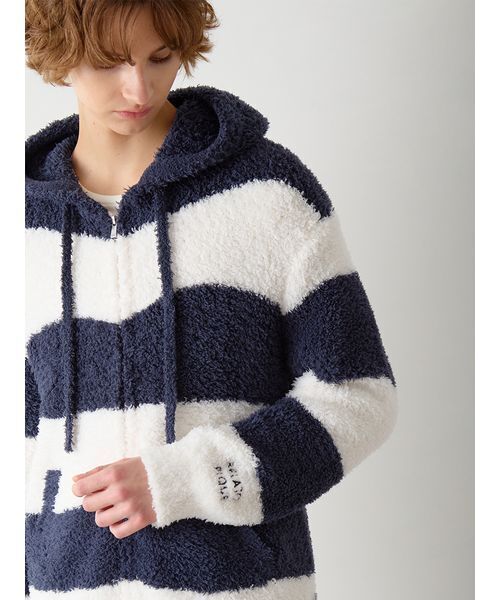 gelato piqueジェラート2ボーダーパーカー　ネイビー　新品未使用 gelato pique（ジェラートピケ） パジャマ 「HOMME」ジェラート2