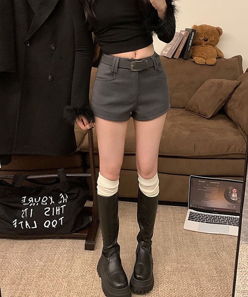 MAISON DE THERESE（メゾン ド テレーズ） パンツ ベルト付きハイ