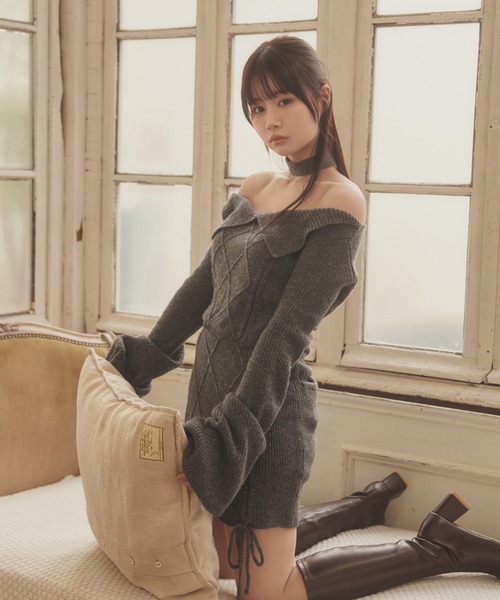 M DOLLY セットアップ *M DOLLY original* cable knit alba set up