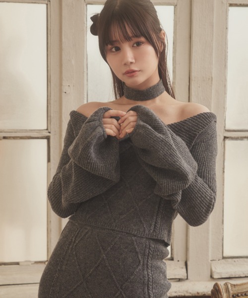 M DOLLY セットアップ *M DOLLY original* cable knit alba set up