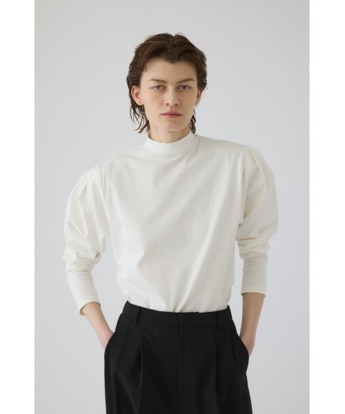 RIM.ARK tシャツ Curved sleeve high collar tops カーブスリー ハイ 