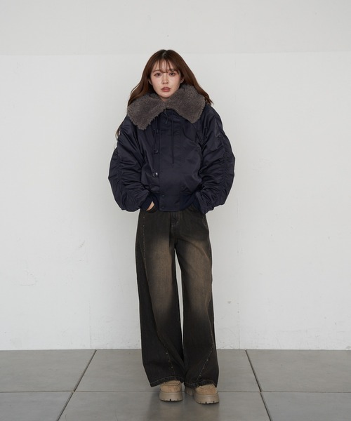 Ray Cassin（レイカズン） ブルゾン アウター N2Bファーブルゾン