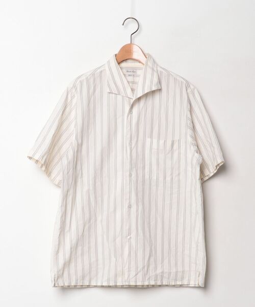 Steven Alan メンズ 半袖シャツ STEVEN ALAN（スティーブンアラン） 半袖シャツ MEDIUM ベージュ