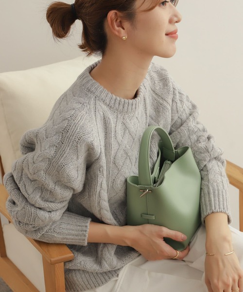 「URBAN RESEARCH DOORS」 長袖ニット MEDIUM ベージュ レディース_画像4