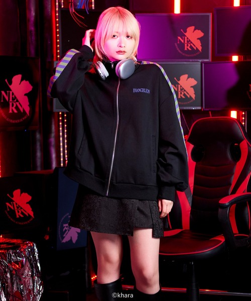 希少　ハローキティ×エヴァンゲリオン ジャージ トラックジャケット Lサイズ Ellno Loset（エルノロゼット） ジャージ 「EVANGELION