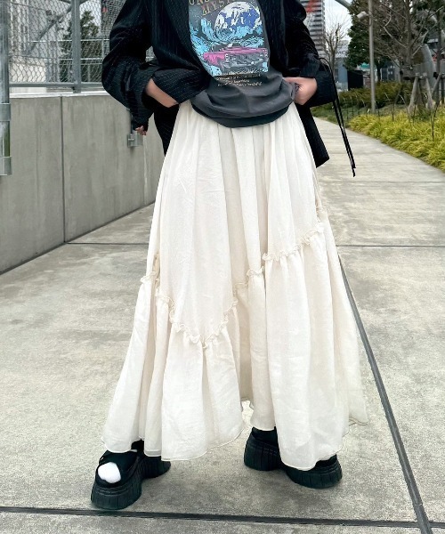 「PAGEBOY」 フレアスカート FREE アイボリー レディース_画像3