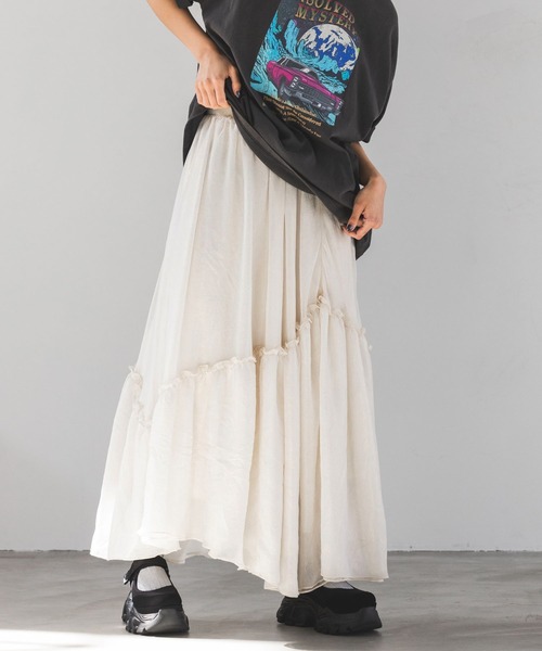 「PAGEBOY」 フレアスカート FREE アイボリー レディース_画像7