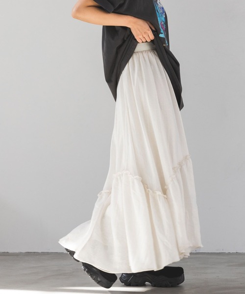 「PAGEBOY」 フレアスカート FREE アイボリー レディース_画像8