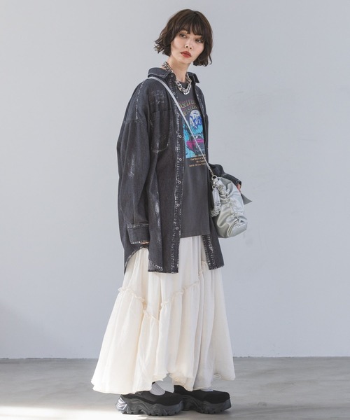 「PAGEBOY」 フレアスカート FREE アイボリー レディース_画像9