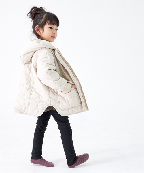 「MAKE YOUR DAY」 「KIDS」キルティングブルゾン 140 アイボリー キッズ_画像8