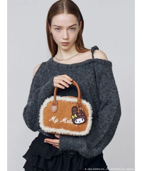 サンリオ　マイメロディ　ボストントートバッグ sanrio（サンリオ） ボストンバッグ 「マイメロディ」SHEARLING BOSTON