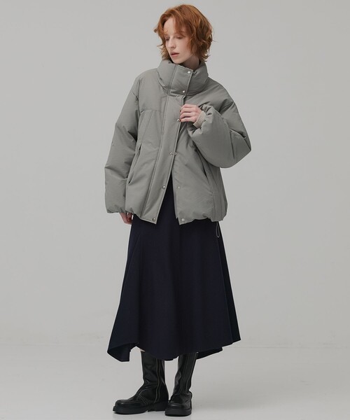 【新品タグ付き】　PUBLIC TOKYO ウールジャージフレアスカート PUBLIC TOKYO（パブリックトウキョウ） スカート 「残りわずか」ウール