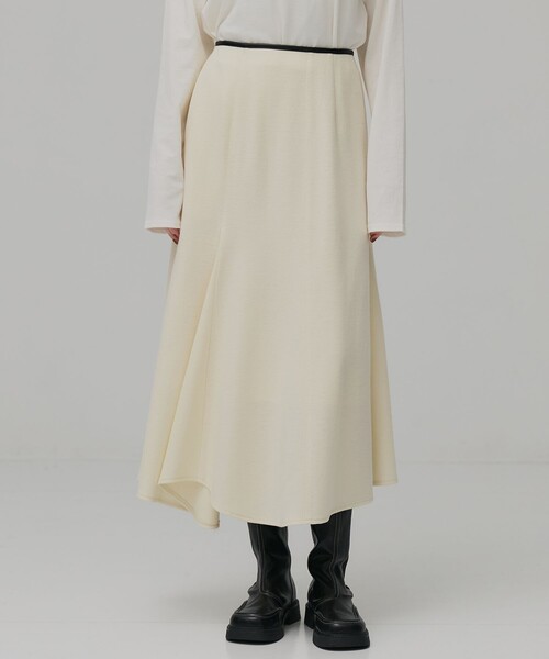 【新品タグ付き】　PUBLIC TOKYO ウールジャージフレアスカート PUBLIC TOKYO（パブリックトウキョウ） スカート 「残りわずか」ウール