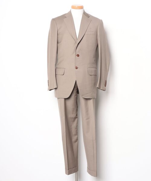 トゥモローランド×ゼニア 【TOMORROWLAND 】スーツ48サイズ TOMORROWLAND（トゥモローランド） スーツ 48 ベージュ メンズ