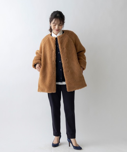 「Sono」 コート 1 キャメル レディース_画像8