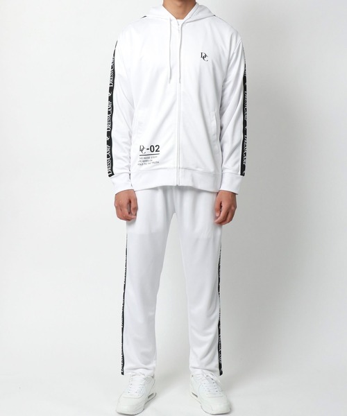 「DRESSCAMP」 セットアップジャージ L ホワイト メンズ_画像2
